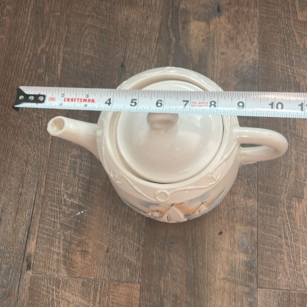 Vintage Porcelier Tea Pot with Lid Sailboat Vitreous China Made in USA Nautical - Picture 12 of 12